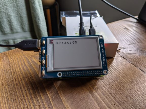 pi clock version 0.001